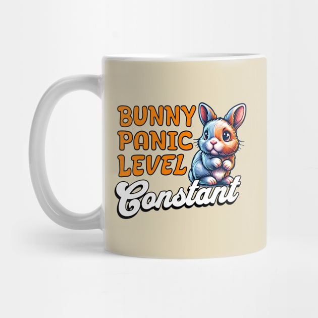 Bunny Panic Level: Constant - Scared Bunny by Pink & Pretty